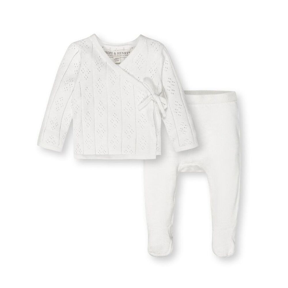 Hope & Henry  2Pc Wrap Top & Pant Set